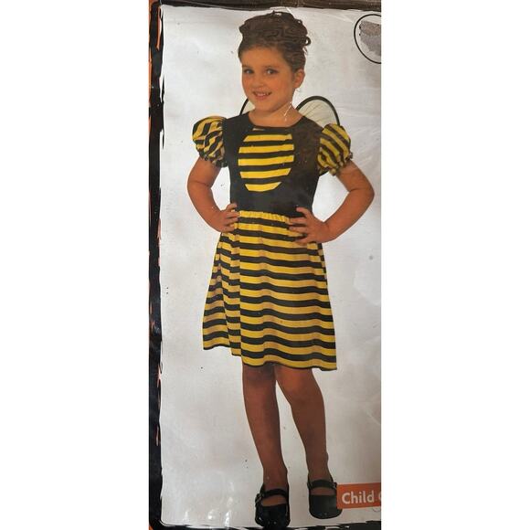 Cast of Characters Bumblebee Halloween Costume Girls M 8-10 Age 5-7 Yellow Black - Picture 4 of 5